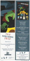 Marque Page Pour PRIX SORCIERES 2012 - Bookmarks