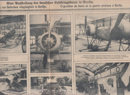 Guerre Oorlog 14 / 18 - Berlijn Expo Vliegtuigbuit , Butin Aérienne - Orig. Knipsel Coupure Tijdschrift Magazine - 1917 - 1914-18