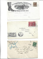 CANADA - POSTAL HISTORY LOT - COMMERCIAL ADVERTISE COVERS - Other & Unclassified