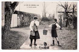 25685 / Campagne La CRUCHE CASSEE La VIE Au GRAND AIR 18.10.1907 à CHEVALIER Serres St Julien Ars Vienne Cpagr - Granja