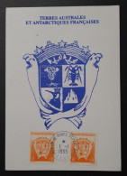 TAAF, T Numéros 194×2 Et 184 + 195 Au Dos Oblitérés De St PAUL Le 1/1/1995 Sur Carte. - Lettres & Documents