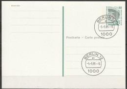 Berlin Ganzsache 1990 Mi.-Nr. P131 Tagesstempel BERLIN 16  5.5.89  ( PK 440 ) - Postkaarten - Gebruikt