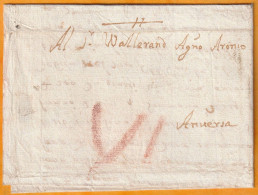 1672 - Lettre Avec Corresp En Italiano Italien De Lille Lilla Vers Anvers Anversa Antwerp (Autriche Auj. Belgique) - ....-1700: Vorläufer