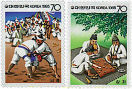 727851 HINGED COREA DEL SUR 1985 COSTUMBRES POPULARES - Korea (Süd-)