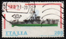 Italia Repubblica 1980: Navi - Corvetta "Gabbiano" - 200 Lire - Usato - 1971-80: Afgestempeld