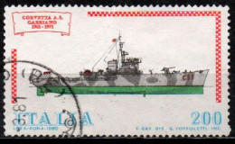 # Italia Repubblica 1980: Navi - Corvetta "Gabbiano" - 200 Lire - Usato - 1971-80: Gebraucht