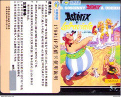 ASTERIX : 5 Cartes Telephoniques Puzzle CHINA TIEDONG , ASTERIX Y TRAVIATA - Other & Unclassified