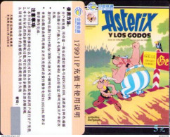 ASTERIX : 5 Cartes Telephoniques Puzzle CHINA TIEDONG , ASTERIX Y LOS GODOS - Otros & Sin Clasificación