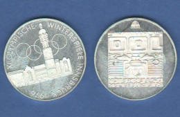 Austria Österreich Shilling 100 Schilling 1976 Austria INNSBRUCK WINTERSPIELE Silver Coin - Autriche