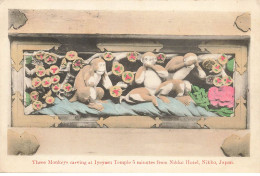JAPON #MK39470 THREE MONKEYS CARVING AT IYEYASU TEMPLE 5 MINUTES FROM NIKKO HOTEL - Other & Unclassified
