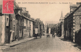 St Pierre De Plesguen * La Grande Rue Du Village * Tailleur DEBOS * Attelage - Andere & Zonder Classificatie