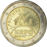 Italie, 2 Euro, EXPO MILANO 2015, 2015, SPL+, Bi-Metallic, KM:New - Italy