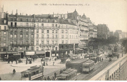 75006 PARIS #MK42816 LE BOULEVARD DU MONTPARNASSE STATION TRAMWAYS - Arrondissement: 06