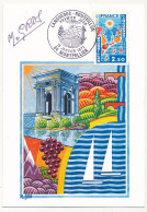 FRANCE - Carte Maximum - 2,50 Lanquedoc Roussillon - 15/1/1977 - Montpellier - Signée M.Gros, Dessinateur Du Timbre - 1970-1979