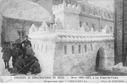 SUISSE #MK45659 CONCOURS DE CONSTRUCTIONS DE NEIGE A LA CHAUX DE FONDS HIVER 1906 1907 - La Chaux-de-Fonds