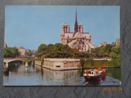 LA SEINE ET LE CHEVET DE NOTRE DAME - La Seine Et Ses Bords