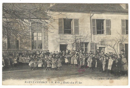 SAINT CHERON (91) - Saint-Chéron - Ecole De Filles - Ed. L. Bougardier, Lib., Dourdan - Saint Cheron