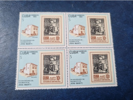 CUBA  NEUF  1983   NACIMIENTO  135  DE  JOSE  MARTI  //  PARFAIT  ETAT  //  1er  CHOIX  // Bloc De 4 - Neufs