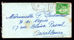 Jolie Lettre FRANCE CASABLANCA MAROC Année 1938 - Timbre YT N° 367 - Andere & Zonder Classificatie