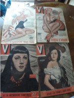 4 Vintage V Magazine 1949 (érotisme Pour Adultes) - Riviste & Cataloghi