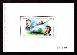 FRANCE 2021 - Yvert PA 85 - NEUF** LUXE/MNH - Mini Feuillet Pierre Clostermann Et Claire Roman - 1960-.... Mint/hinged