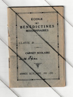 Congo Belge - LIKASI ( Sous Réserve)  Ecole Des Bénédictines Missionnaires - Carnet Scolaire 1934 / 1935 ( M7) - Diplome Und Schulzeugnisse