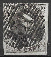 OBP10 Met 4 Randen En Met Balkstempel P31 Deynze ( Zie Scans) - 1858-1862 Medaillen (9/12)