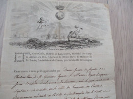 L11 Londres 09/04/1788 Certification Signé Marquis De La Luzerne Ambassadeur De France Pour Jeanne De Fogasse Laverne - Historical Figures