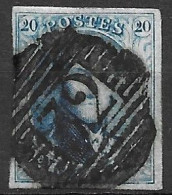 OBP11 Met 4 Randen En Met Balkstempel P32 Diest ( Zie Scans) - 1858-1862 Medaillen (9/12)