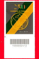 Nuovo - MNH - ITALIA - 2024 - 250 Anni Del Corpo Della Guardia Di Finanza – Logo - B - Barre 2412 - Chiudilettera - Codici A Barre