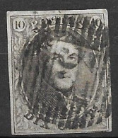 OBP10 Met 4 Randen En Geburen, Met Balkstempel P33 Dinant ( Zie Scans) - 1858-1862 Medallions (9/12)