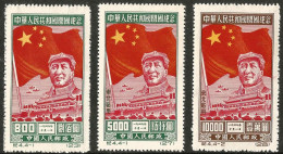 Chine Nord-Ouest - Fondation De La R.P.C 1950 - YT 171, 172, 173 Neufs Sans Gomme - Neufs