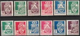 Année 1942-N°184/195 Neufs**MNH : Armoiries De Villes : émission De Paris Sans Signature = 12 Valeurs - Unused Stamps