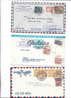 COLOMBIA - POSTAL HISTORY LOT - AIRMAIL 5 COVERS - Colombie