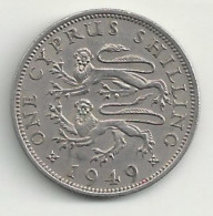 CHYPRE - 1 Shilling - 1949 - TB/TTB - Chipre