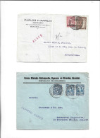 COLOMBIA - POSTAL HISTORY LOT - AIRMAIL 4 COVERS - Colombie