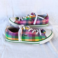 Lacoste Women Shoes Size 8 Multicolor L27 14 SRW TXT Low Top Sneaker 04012 - Otros & Sin Clasificación