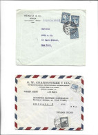 COLOMBIA - POSTAL HISTORY LOT - AIRMAIL HIDROAVION 4 COVERS - Colombie