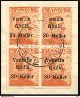 Venezia Giulia 20 Heller Su C. 20 N. 31 Varietà ENEZIA - Autres & Non Classés