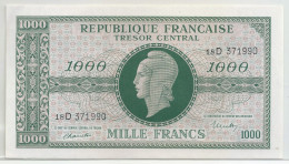 Fayette VF13/01 - 1000 Francs - Marianne - Série D - Numéro 371990 - TTB - 1943-1945 Marianne