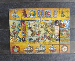 Europa – Discovery Of America  Block  1992   Yugoslavia   Europe - Blocchi & Foglietti