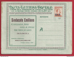 1921 REGNO, BLP N° 2  20 Cent. Arancio BUSTA SPECIALE NUOVA - COMPLETA - Timbres Pour Envel. Publicitaires (BLP)
