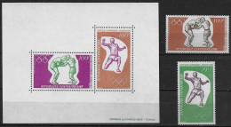 CENTRAFRIQUE - JEUX OLYMPIQUES DE MUNICH EN 1972 - PA 98 A 99 ET BF 6 - NEUF** MNH - Sommer 1972: München