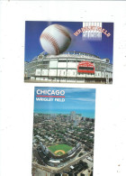 2 POSTCARDS STADIA    USA CHICAGO WRIGLEY FIELD - Estadios