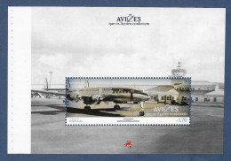 Portugal / Acores  2014  Mi.Nr. 600 (H-Blatt) , Verkehrsflugzeug Lockheed Super Constellation - Postfrisch / MNH / (**) - Ungebraucht