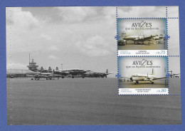 Portugal / Acores  2014  Mi.Nr. 597 / 598 (H-Blatt) , Historische Flugzeuge - Postfrisch / MNH / (**) - Unused Stamps