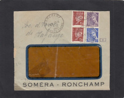 LETTRE DE RONCHAMPS OUVERTE PAR LA CENSURE ALLEMANDE,1942. - Brieven En Documenten