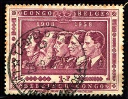Congo Léopoldville Aérogare Oblit. Keach 14B(D)1 Sur C.O.B. 344 Le 26/08/1958 - Used Stamps