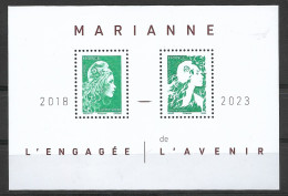 France 2024  Neuf ** Gomés  Bloc  2 Timbres  Marianne L'Engagé Et De L'Avenir  ( Valeur Faciale Au 01/01/2024 = 2,58 € ) - 2023-... Marianne De L’avenir