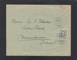 LETTRE AVEC TIMBRE PRIFIX NO 75 DE LUXEMBOURG-VILLE POUR MARKNEUKIRCHEN,1908. - 1906 Guglielmo IV